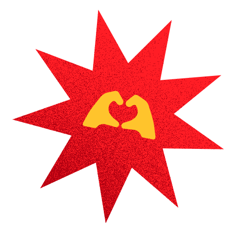 Ícone Mão em formato de coração