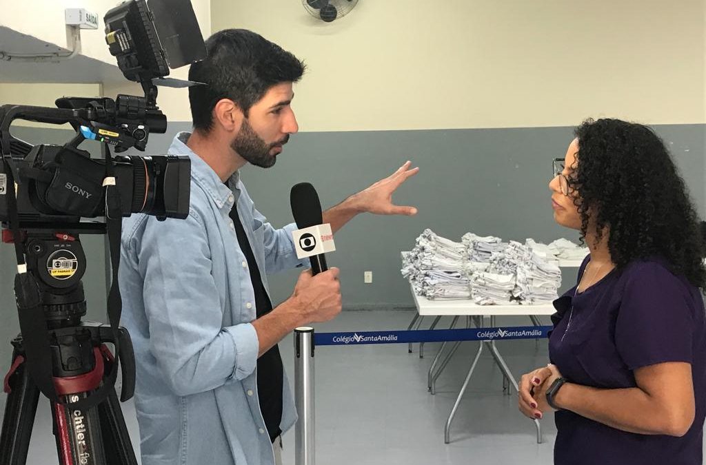 Colégio Santa Amália na Globo: Reportagem destaca feira de troca de uniformes que traz vantagens para as famílias
