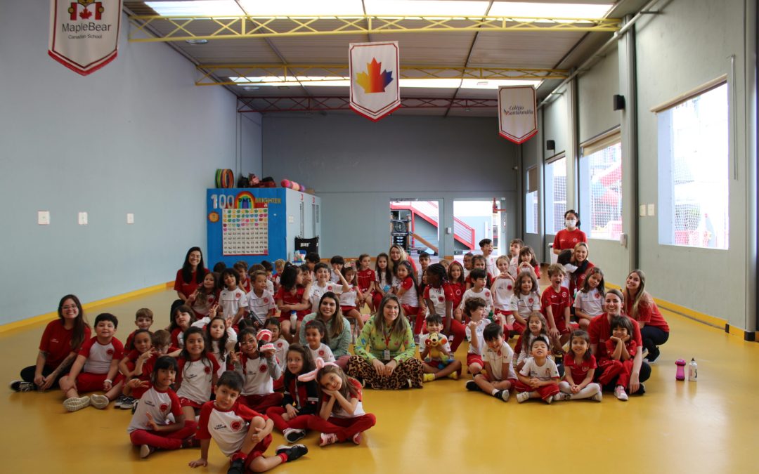 Maple Bear Tatuapé promove atividade sobre higiene bucal para o Ensino Infantil.