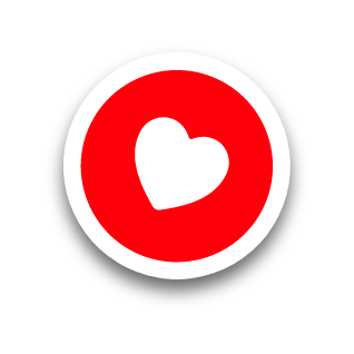 Sticker - Coração Vermelho