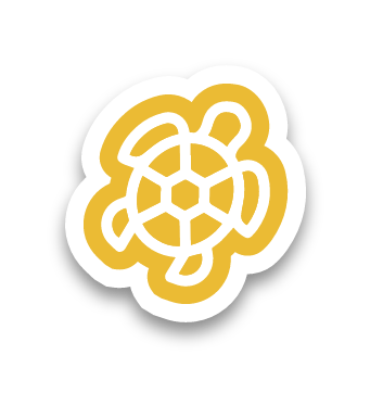 Sticker - Tartaruga Amarela